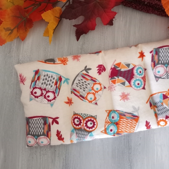 Microwavable Heating Pad Autumn Owls Heat Pack - Picture 5 of 7